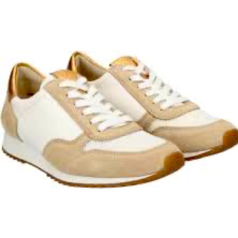 Paul Green “Davis” Super Soft Sneakers/ Shoes~white/beige/gold~7.5-$395